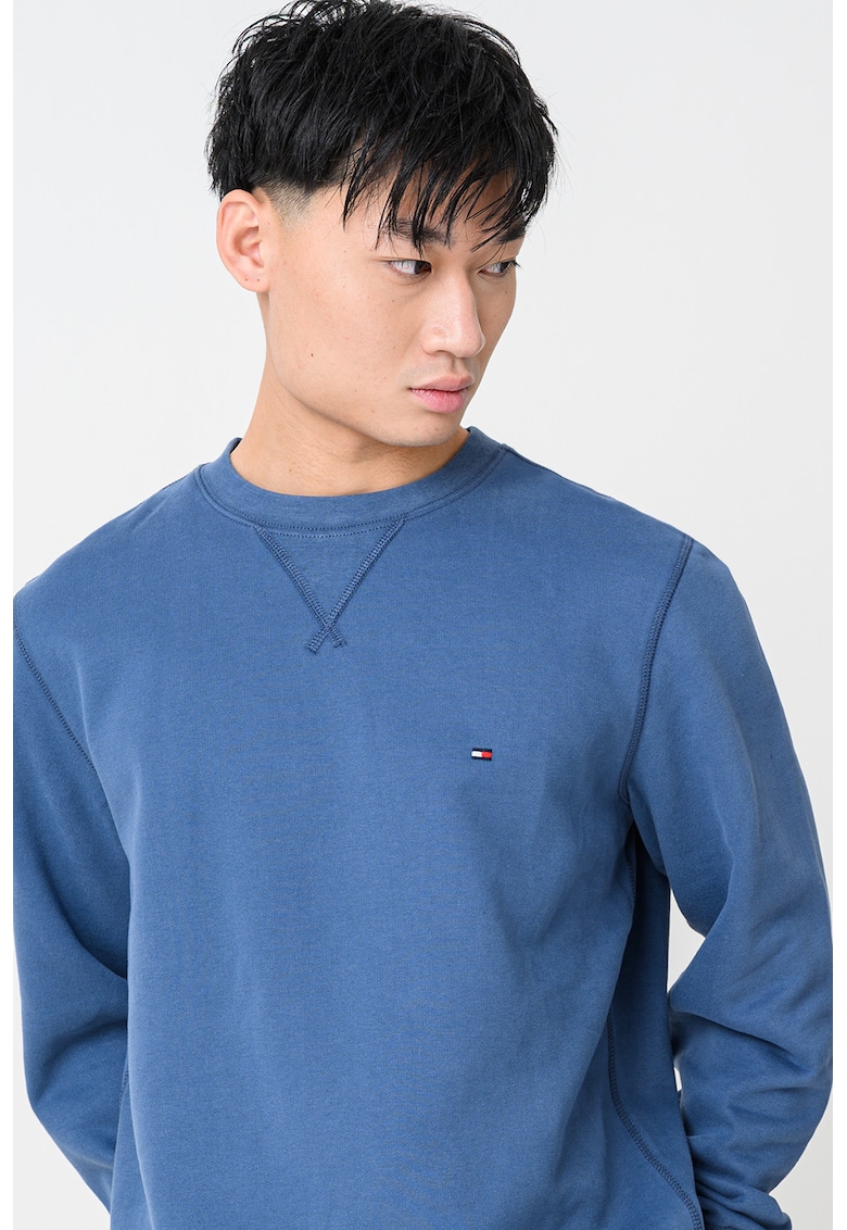 Bluza de trening din amestec de bumbac cu logo discret