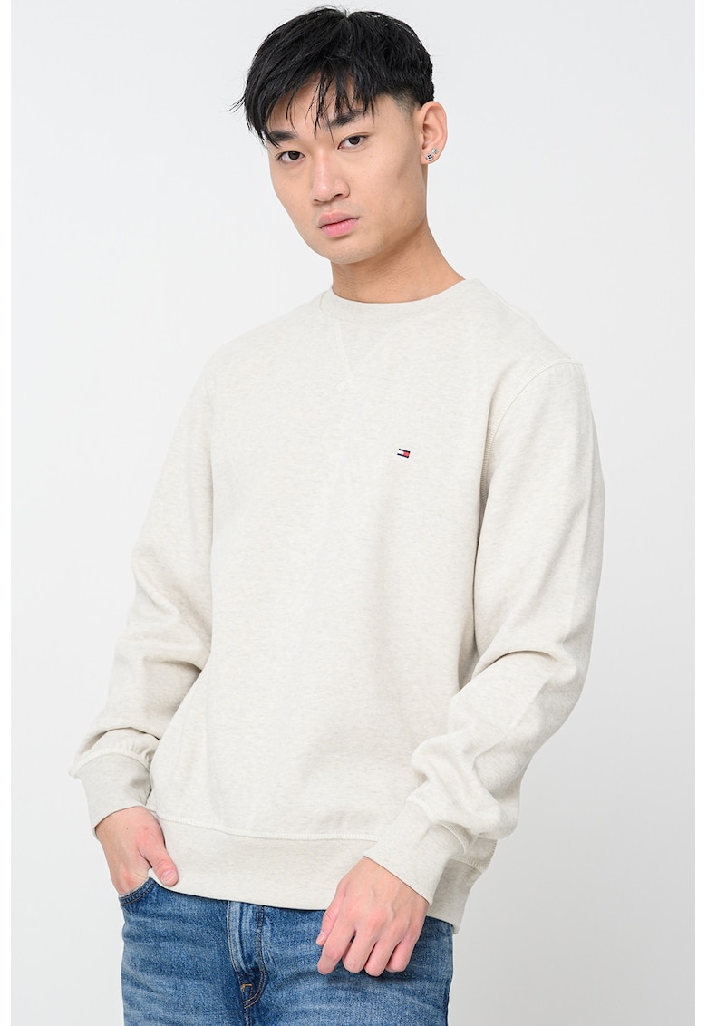 Bluza de trening din amestec de bumbac cu logo discret