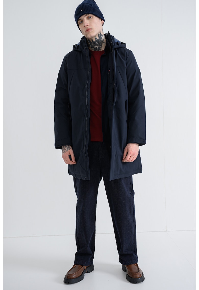 Geaca parka cu gluga si buzunare laterale