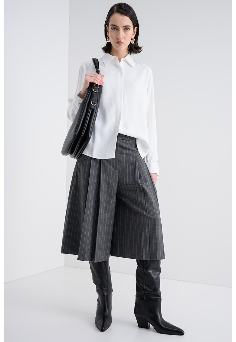 Camasa uni cu guler fixat cu nasturi - Alb optic