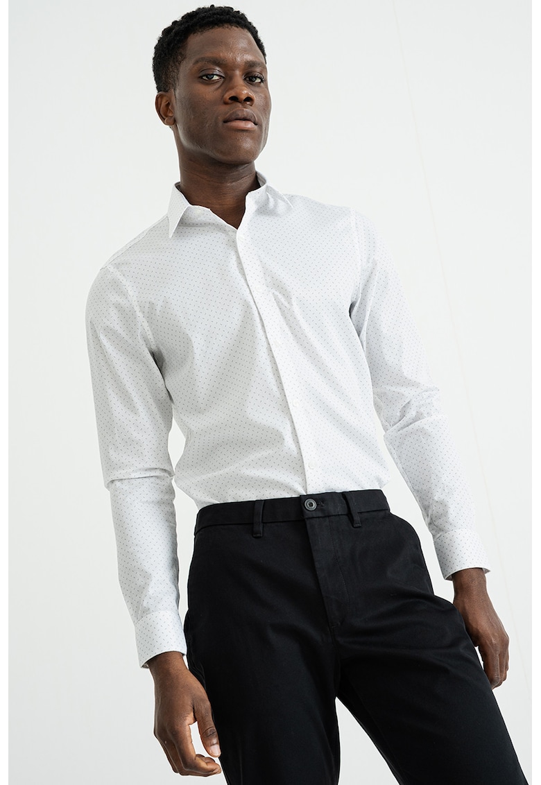 Camasa slim-fit cu mansete cu nasturi
