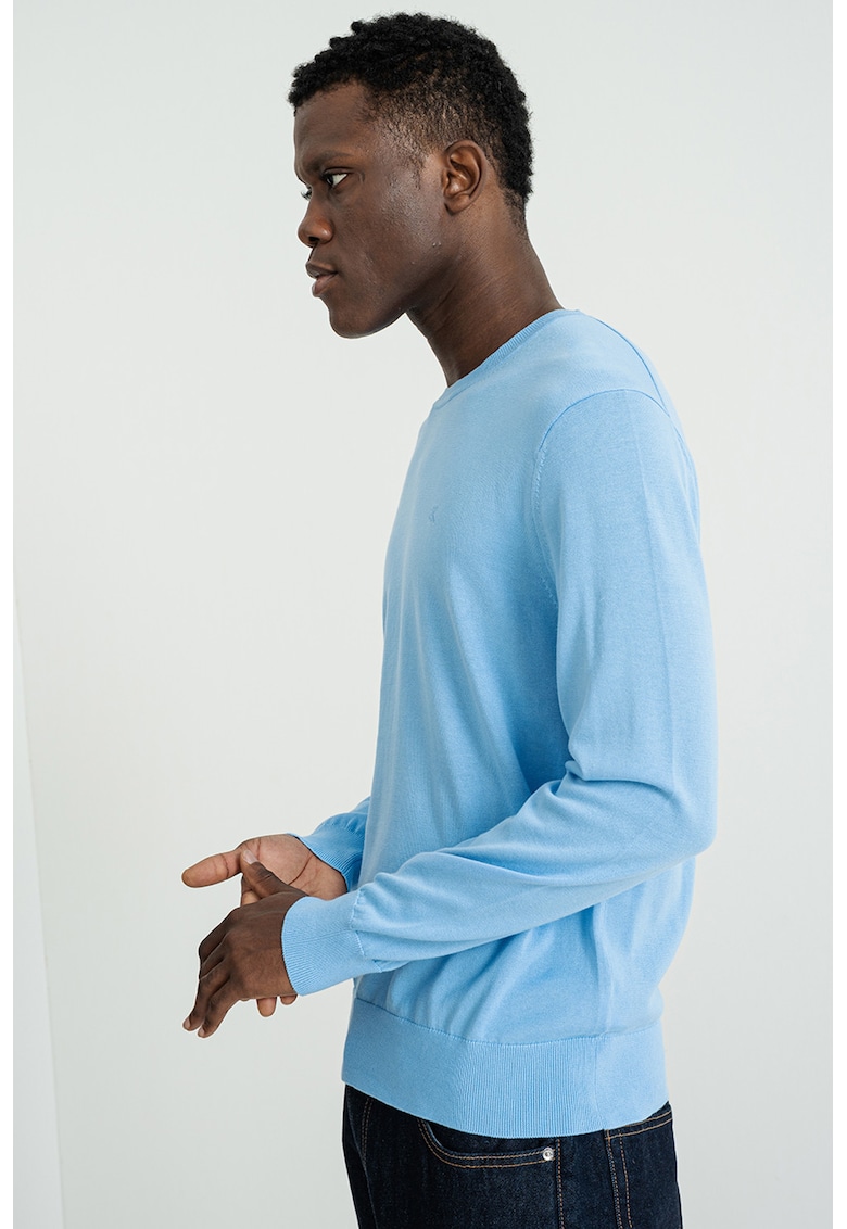 Pulover uni cu decolteu la baza gatului