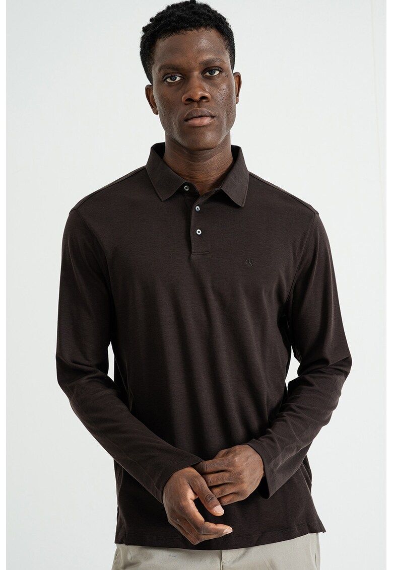 Bluza polo uni din bumbac