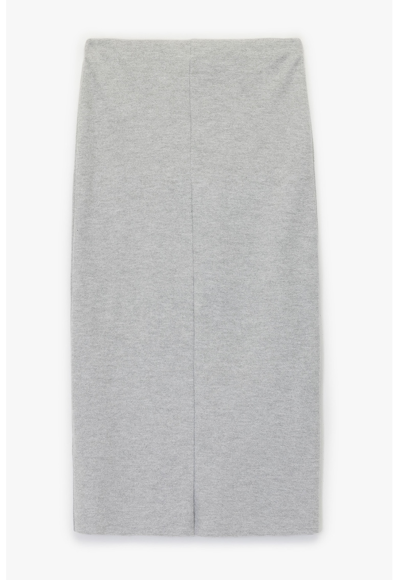 Fusta midi tricotata fin