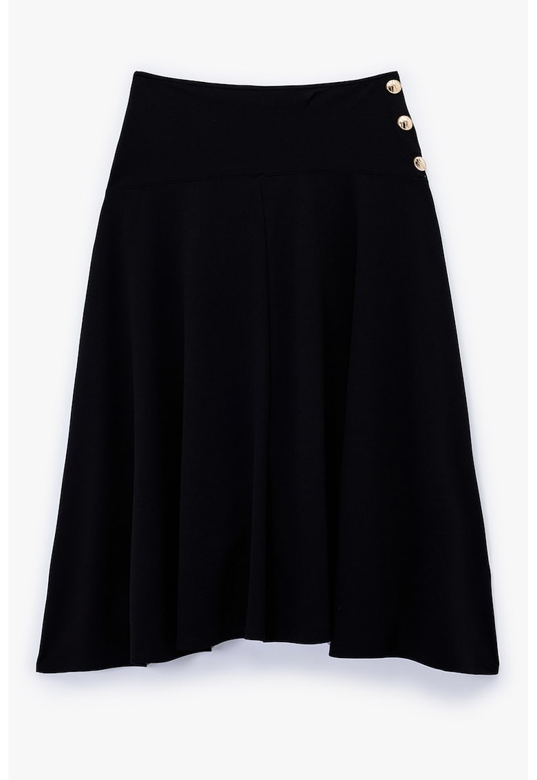 Fusta midi tricotata fin