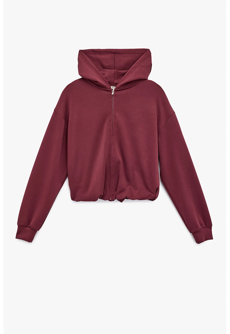 Hanorac din amestec de modal cu fermoar