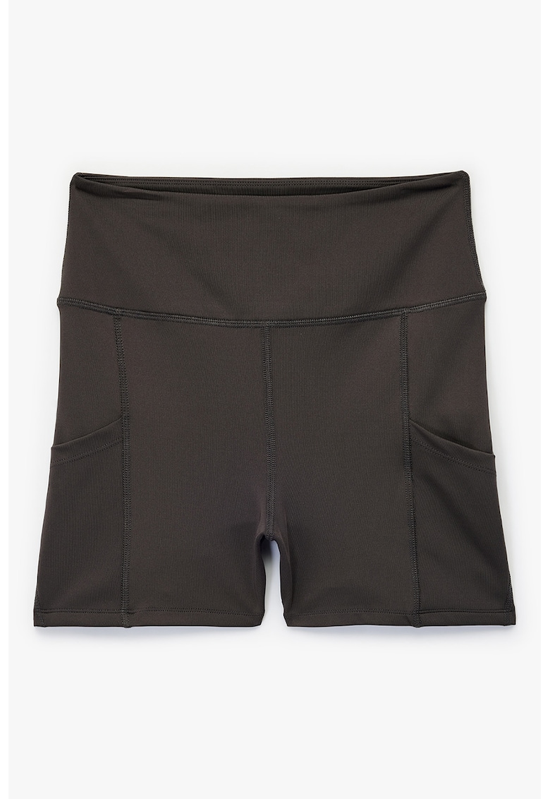 Colanti scurti biker cu talie inalta