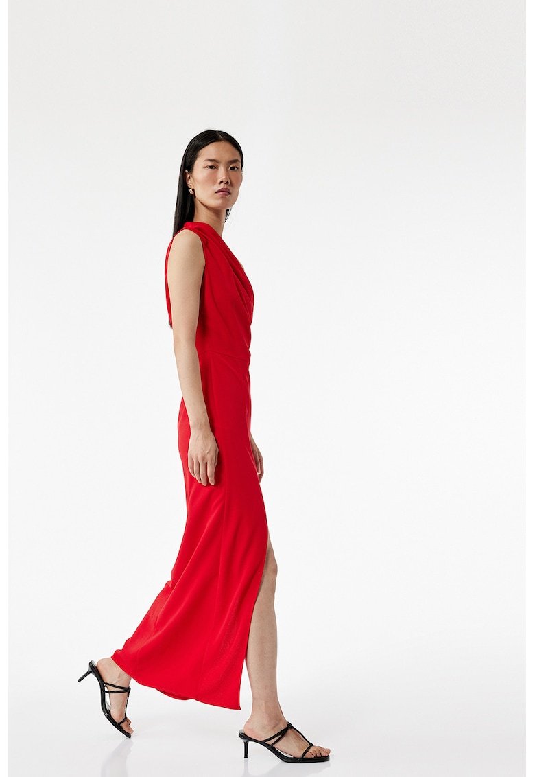 Rochie maxi cu decolteu pe un umar