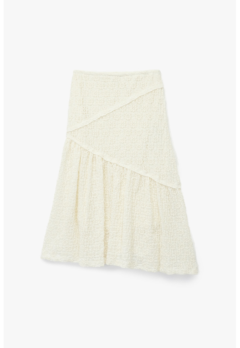 Fusta midi texturata