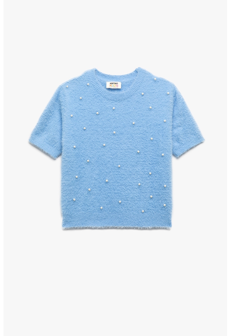 Pulover cu perle sintetice