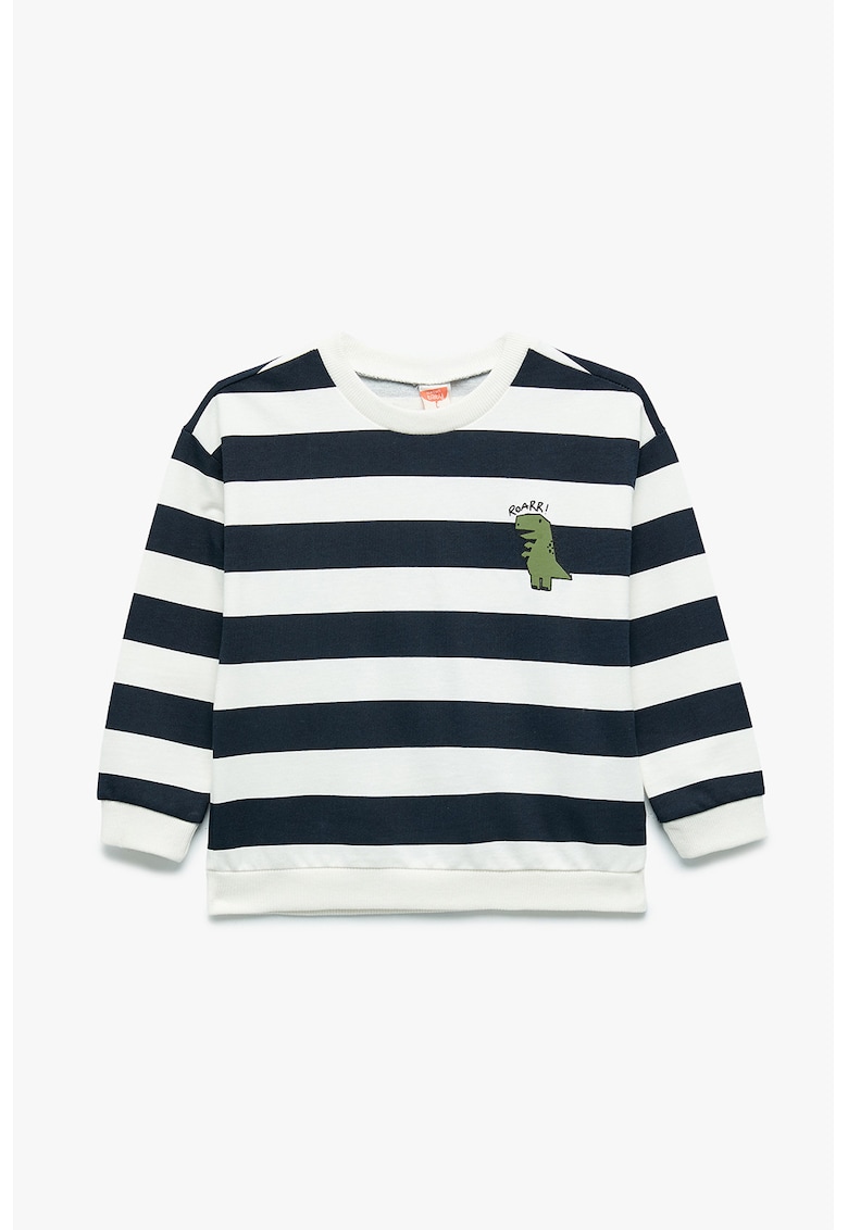 Bluza de trening din bumbac cu dungi