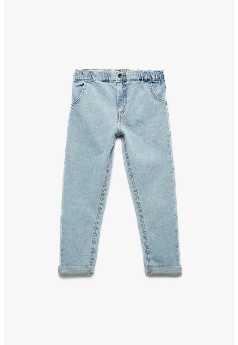 Blugi relaxed-fit cu buzunare - Albastru deschis