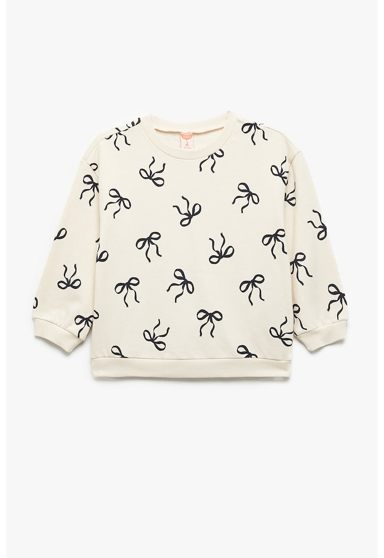 Bluza de trening cu imprimeu grafic - Negru/Bej