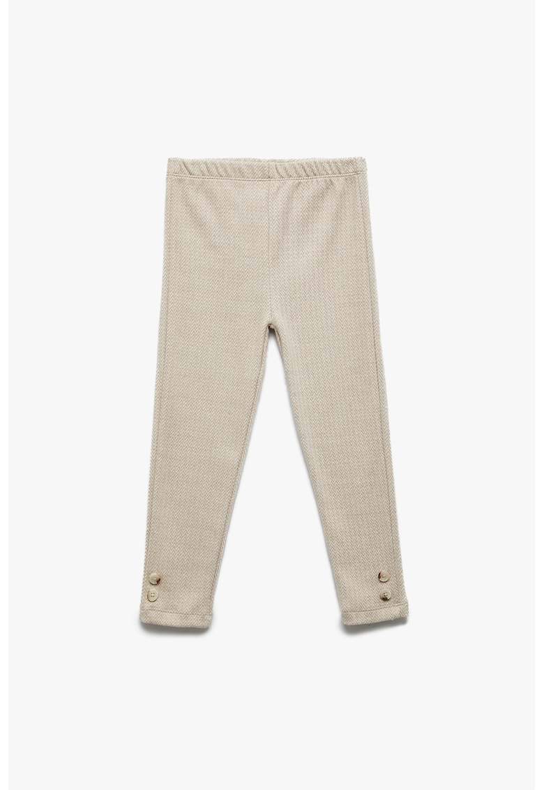 Pantaloni din amestec de bumbac cu talie elastica