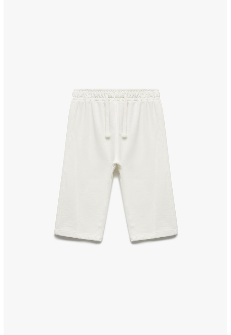 Pantaloni din bumbac cu talie medie