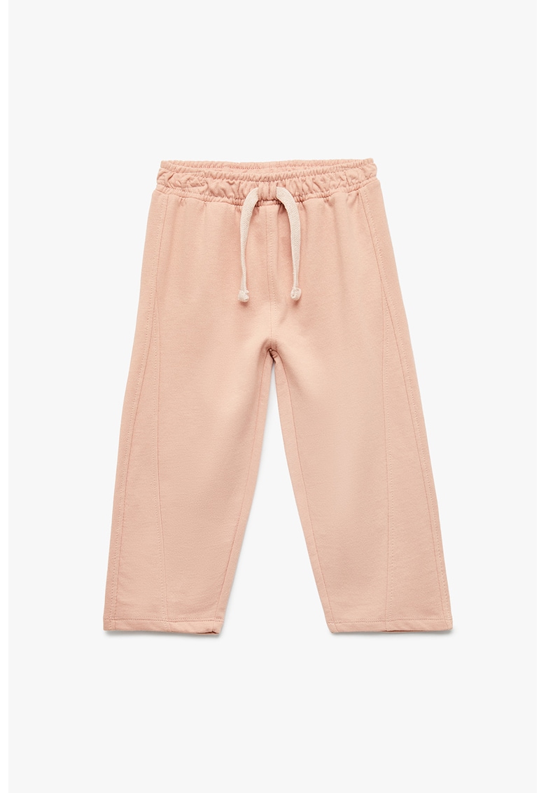 Pantaloni din bumbac cu talie medie