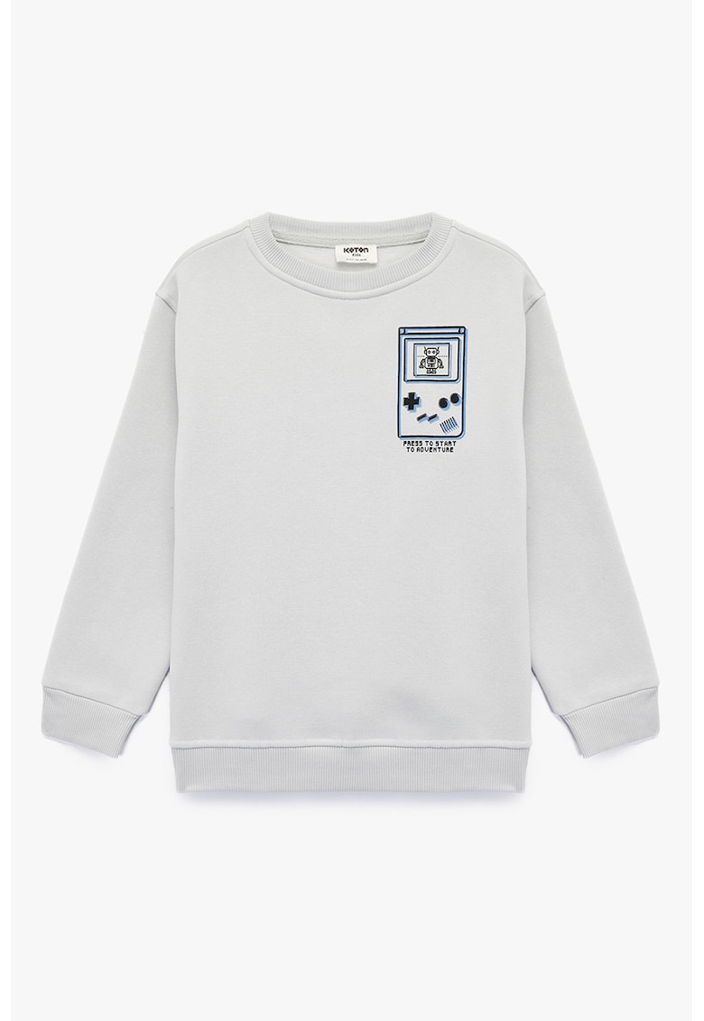 Bluza de trening cu imprimeu pe piept