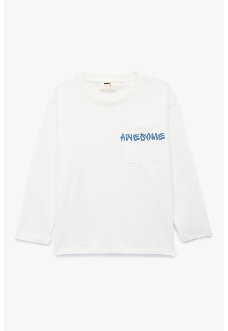 Bluza supradimensionata de bumbac - Bej deschis