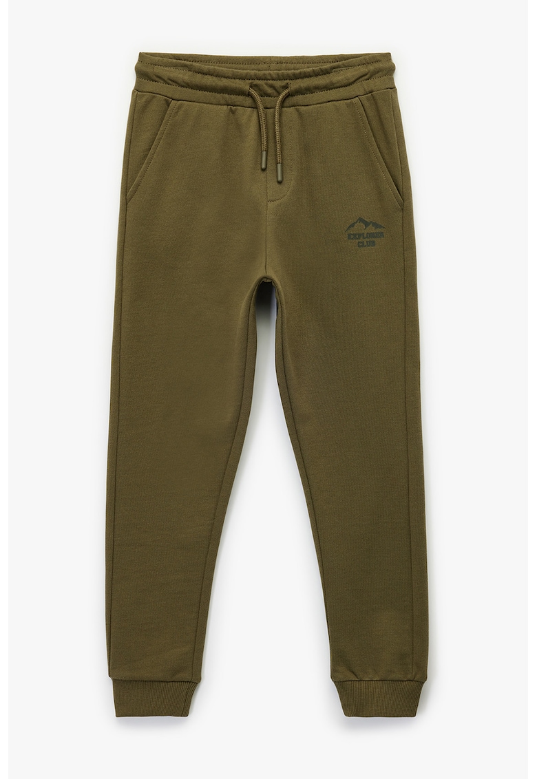 Pantaloni slim fit de trening cu snur