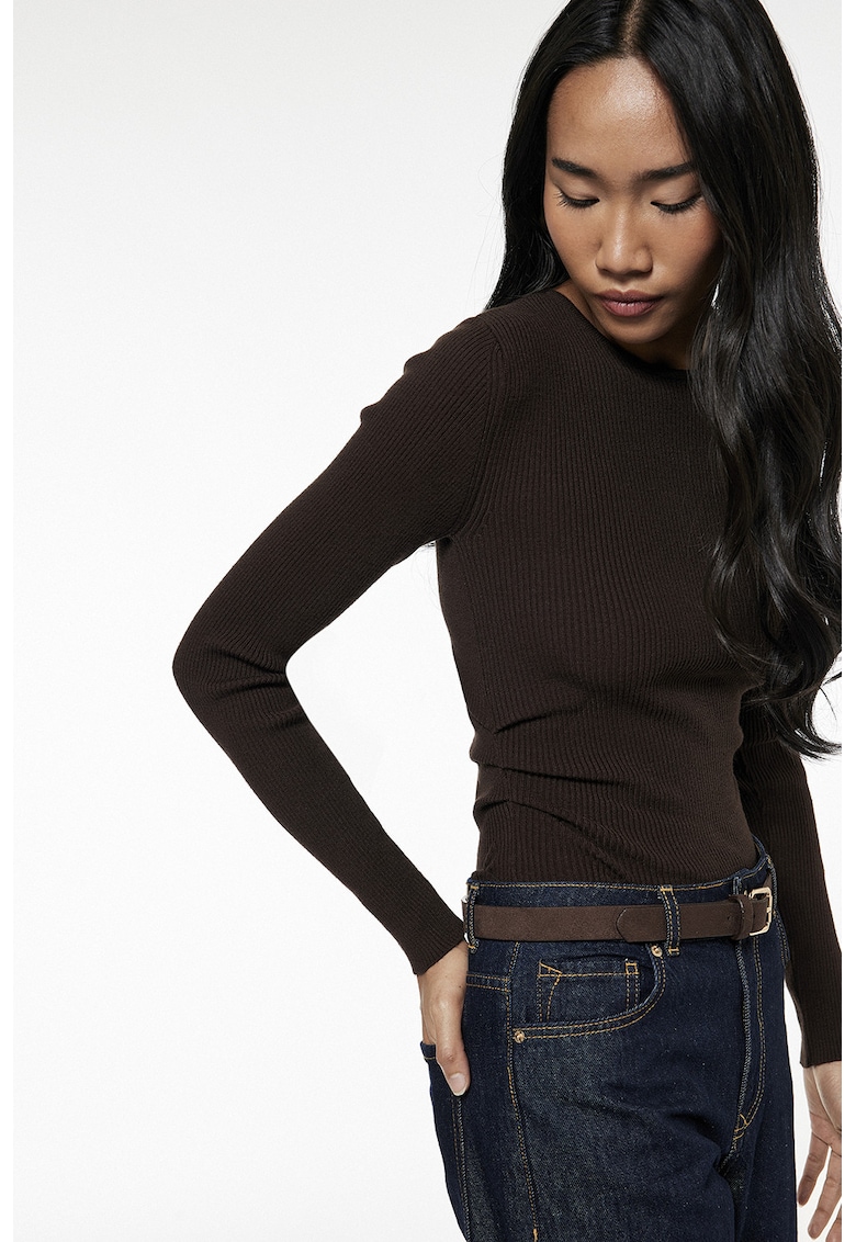 Bluza slim fit striata