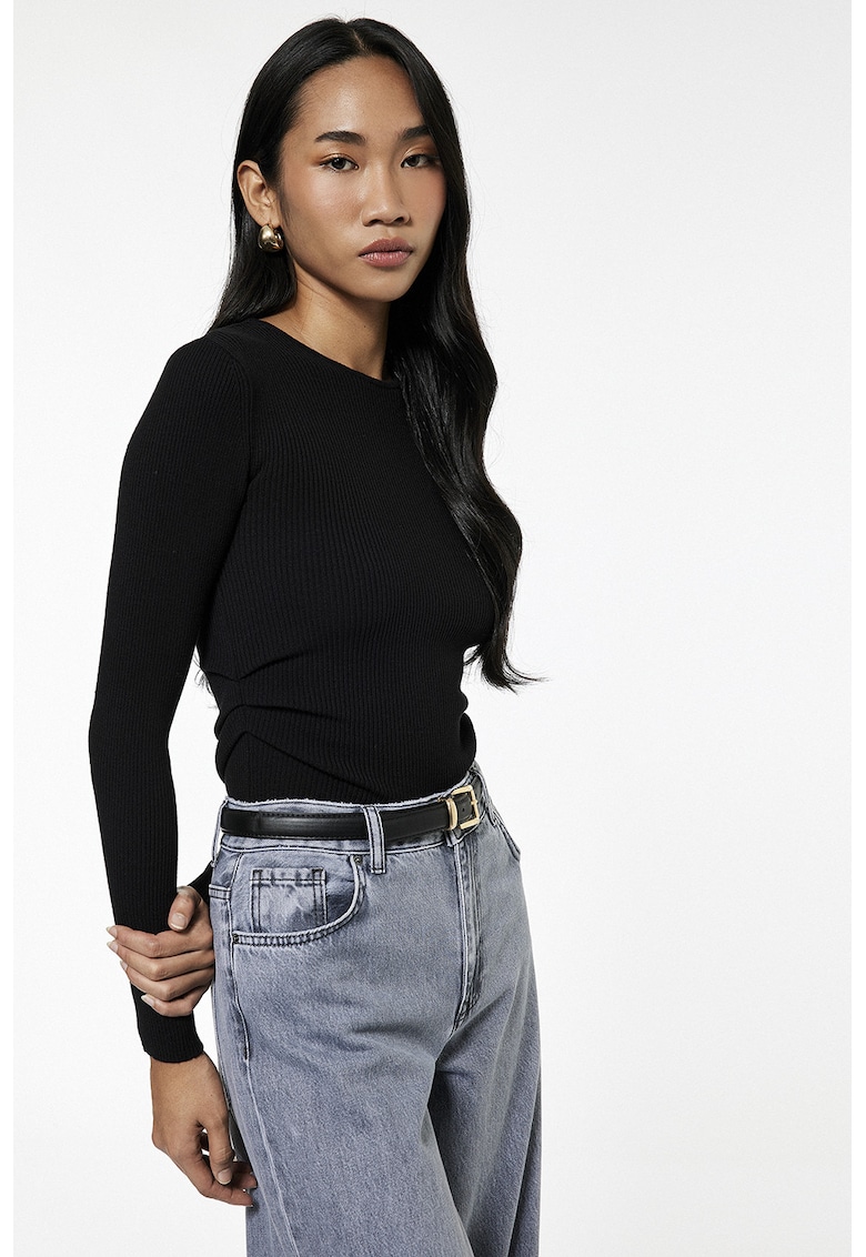 Bluza slim fit striata