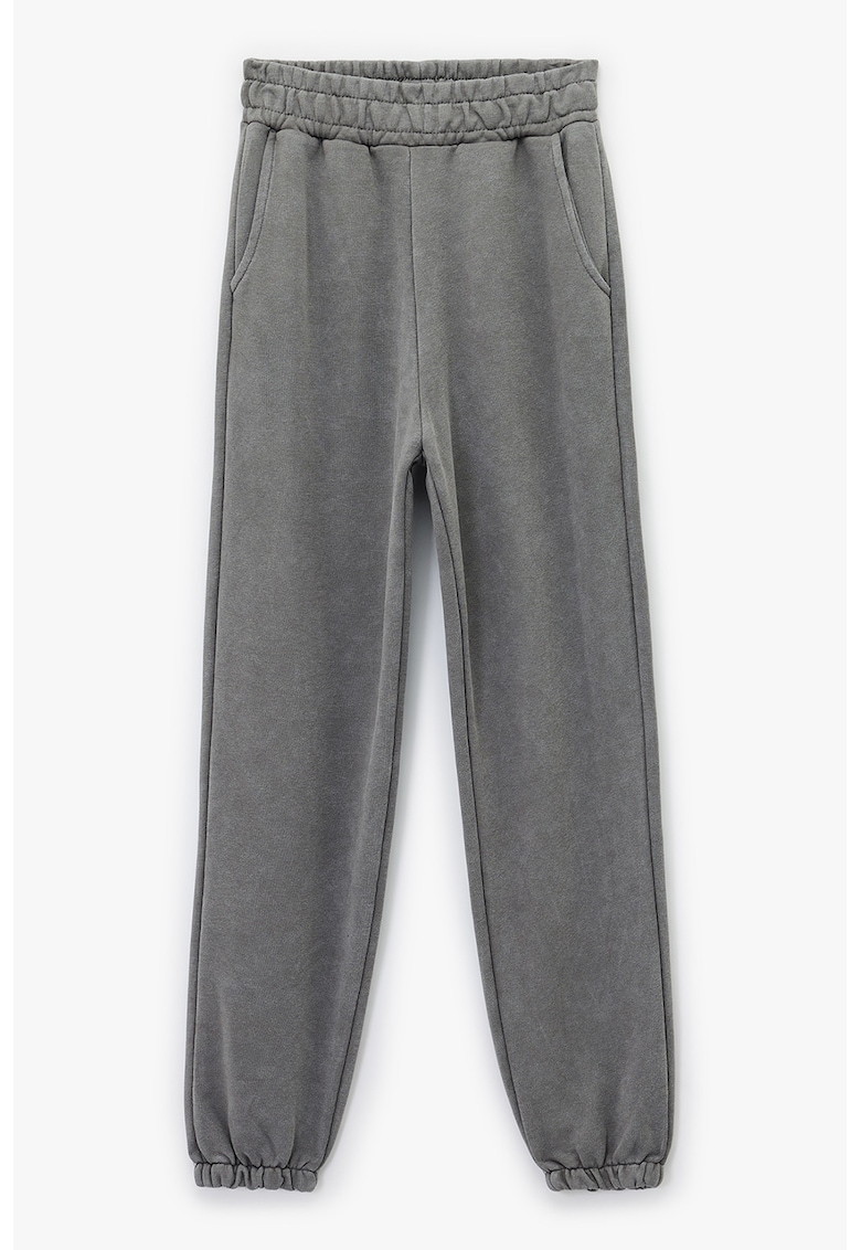 Pantaloni de trening uni cu talie elastica