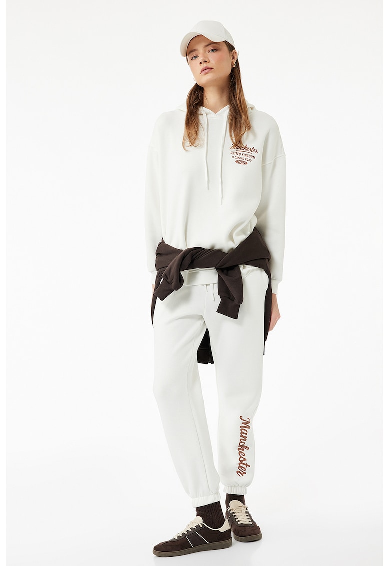 Pantaloni de trening relaxed-fit cu terminatii elastice