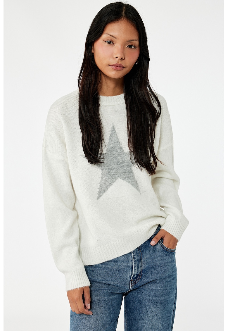 Pulover cu imprimeu stea