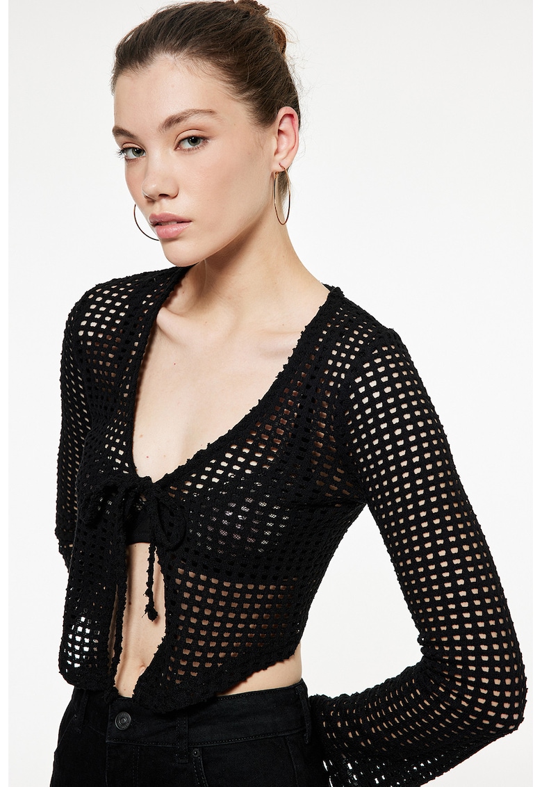 Cardigan din amestec de bumbac