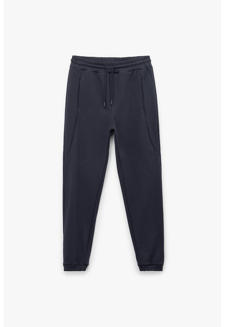 Pantaloni regular fit de trening cu talie elastica cu snur