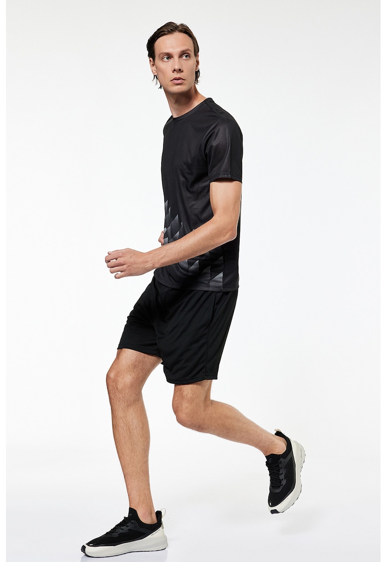 Pantaloni uni scurti cu snur de ajustare