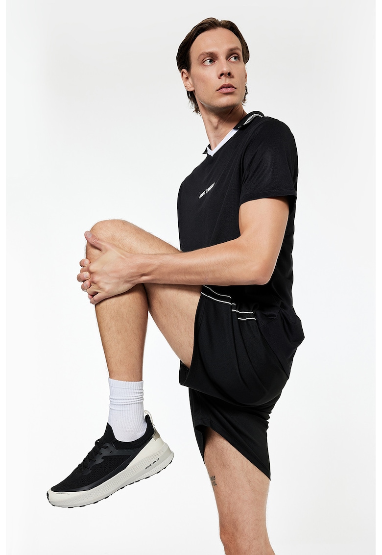 Pantaloni scurti relaxed fit cu dungi