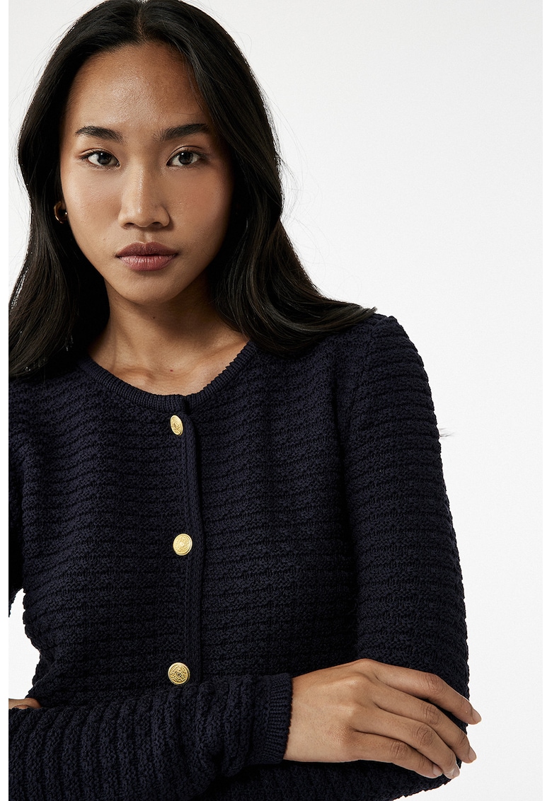 Cardigan uni cu nasturi