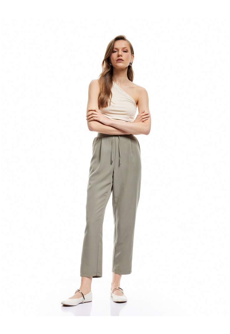 Pantaloni din amestec de modal cu snur ajustabil