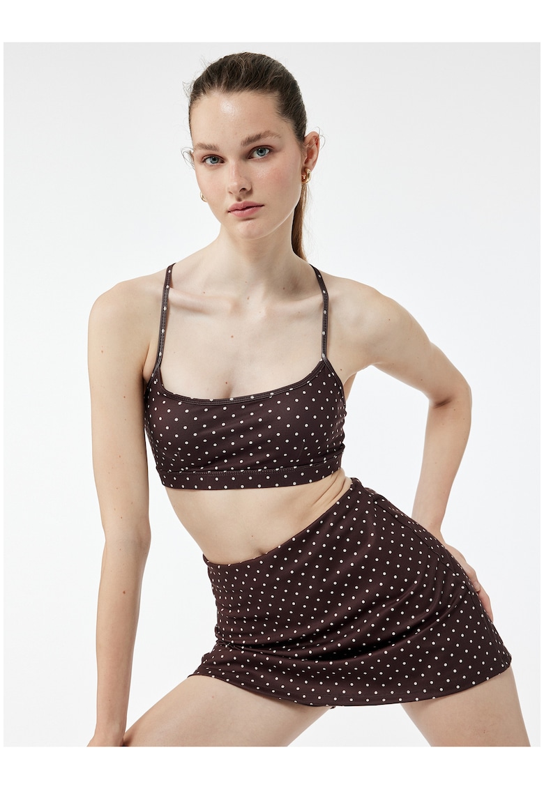 Fusta-pantalon cu buline