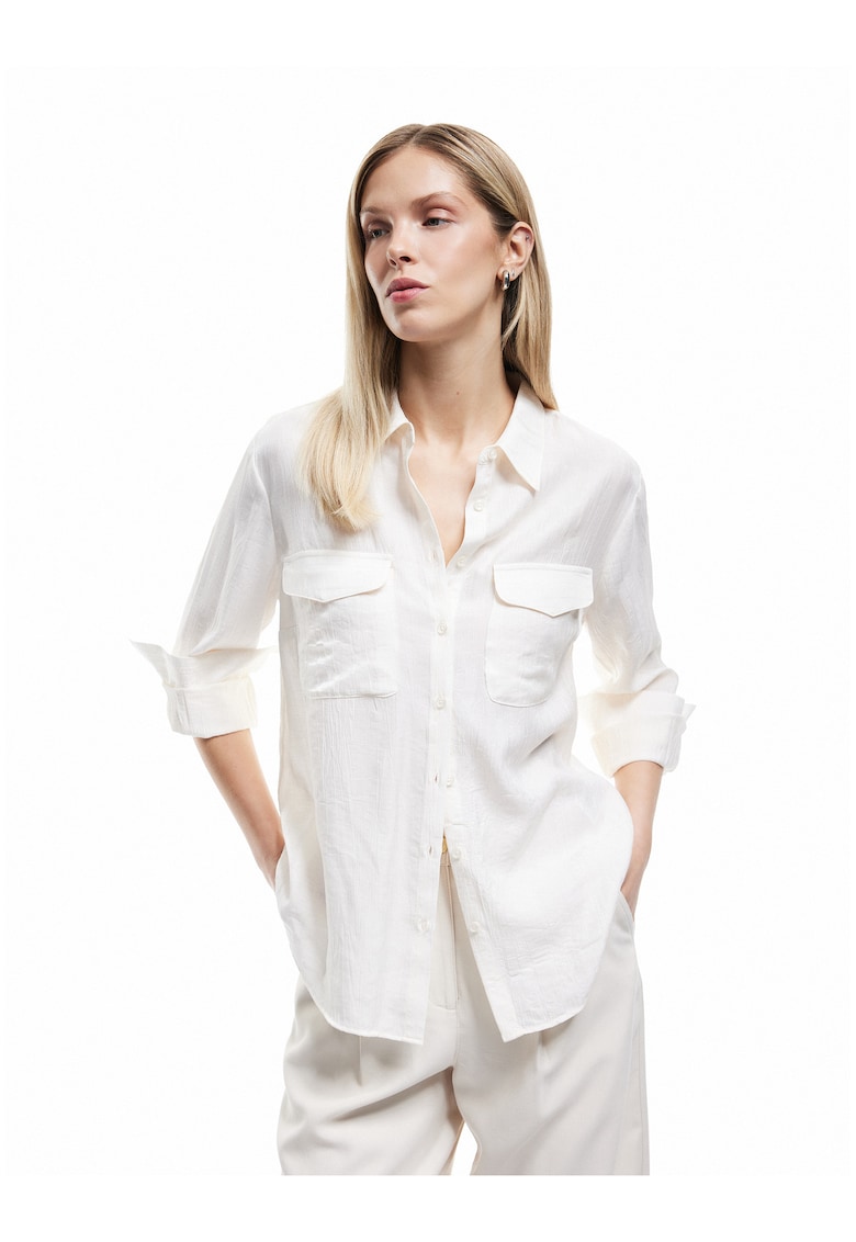 Camasa vaporoasa cu maneci lungi