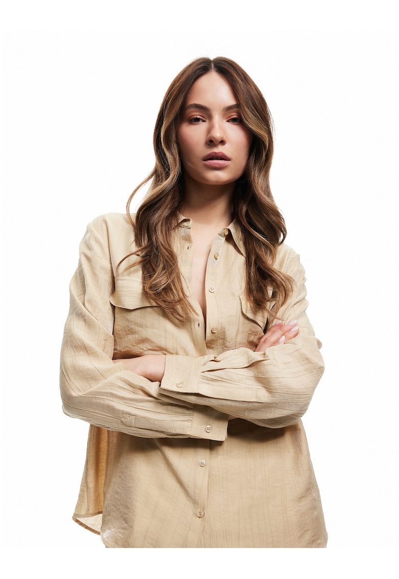 Camasa vaporoasa cu maneci lungi