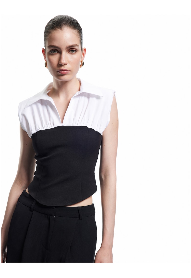 Top slim fit cu model 2 in 1