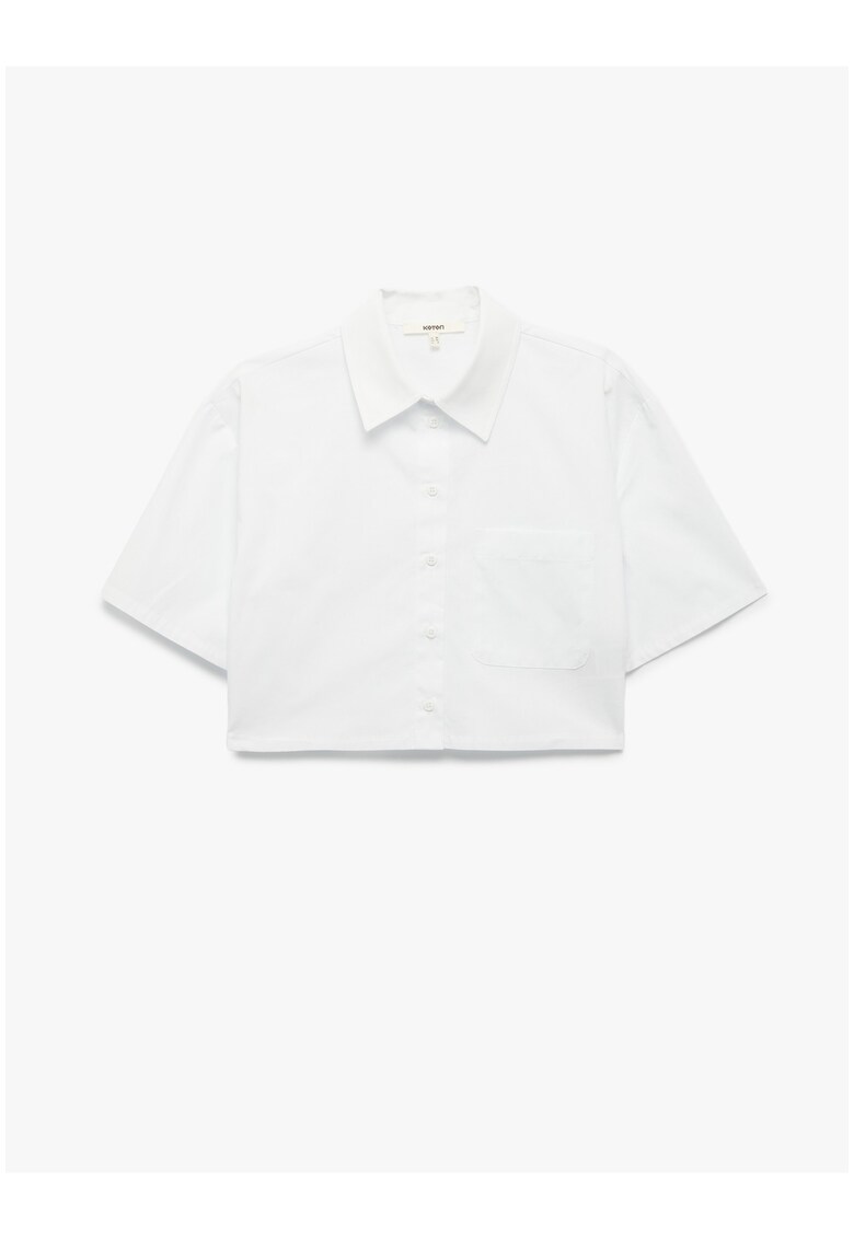 Camasa crop de bumbac