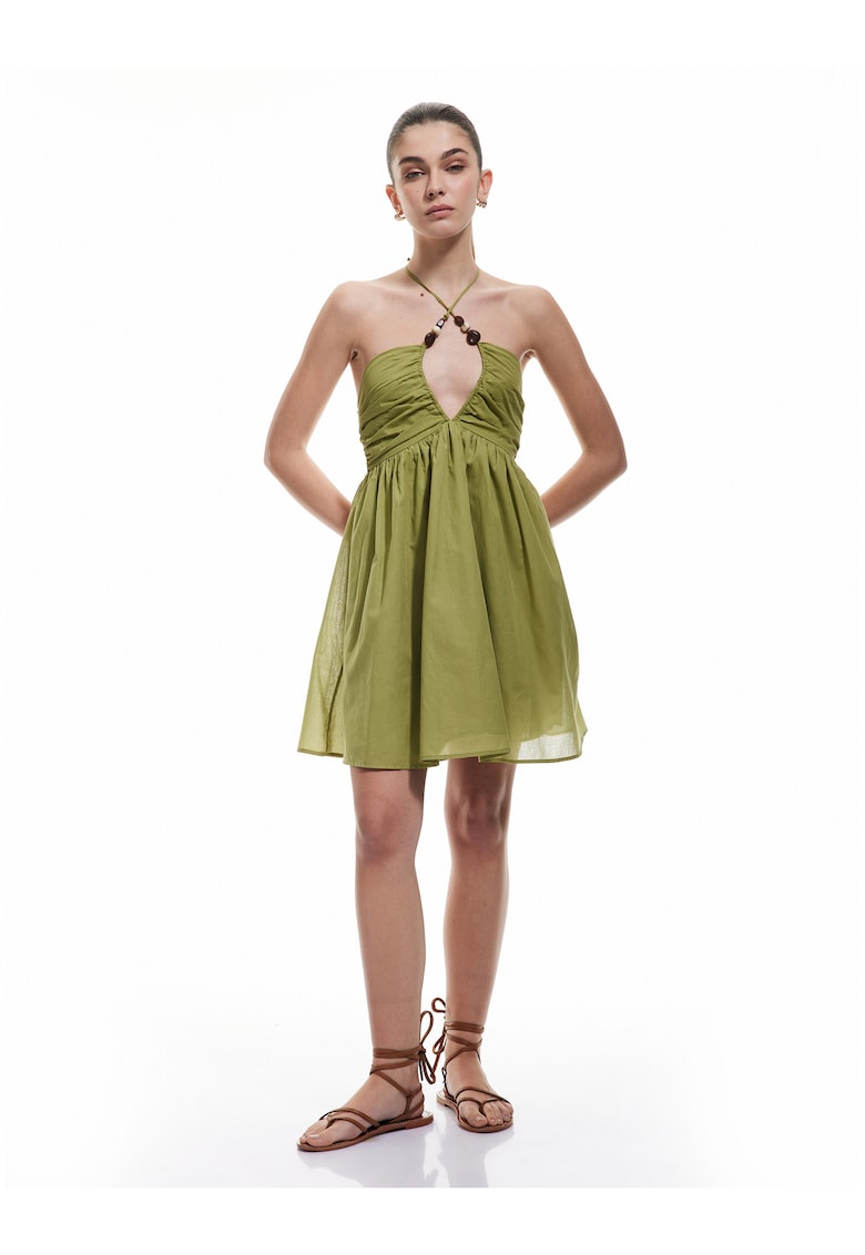 Rochie de plaja - cu decolteu halter