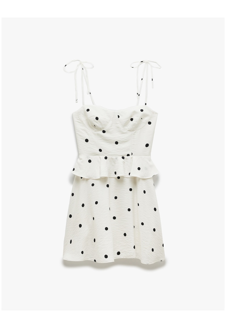 Rochie slim fit cu buline