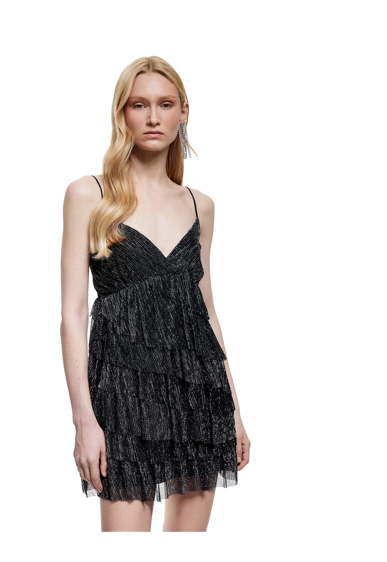 Rochie mini cu volane