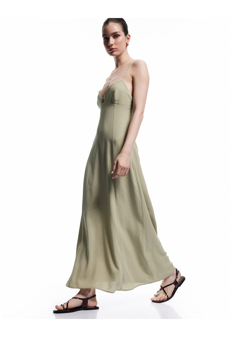 Rochie midi cu croiala in A