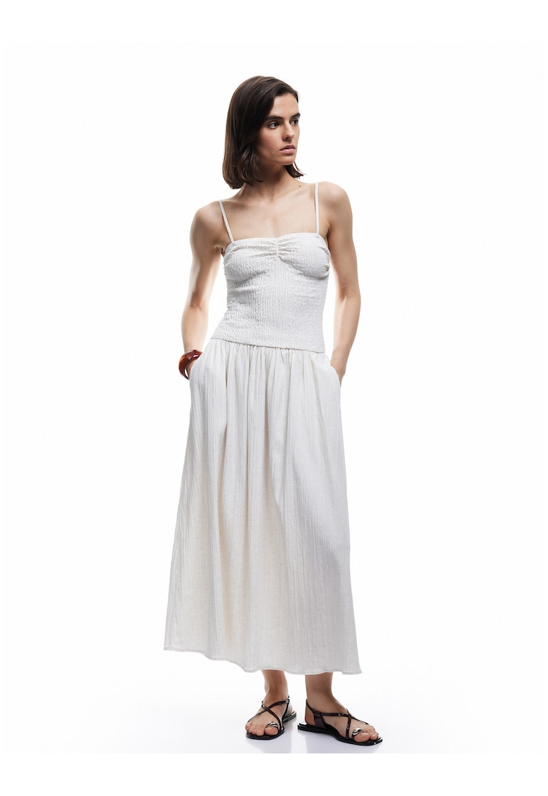 Rochie evazata cu bretele multiple