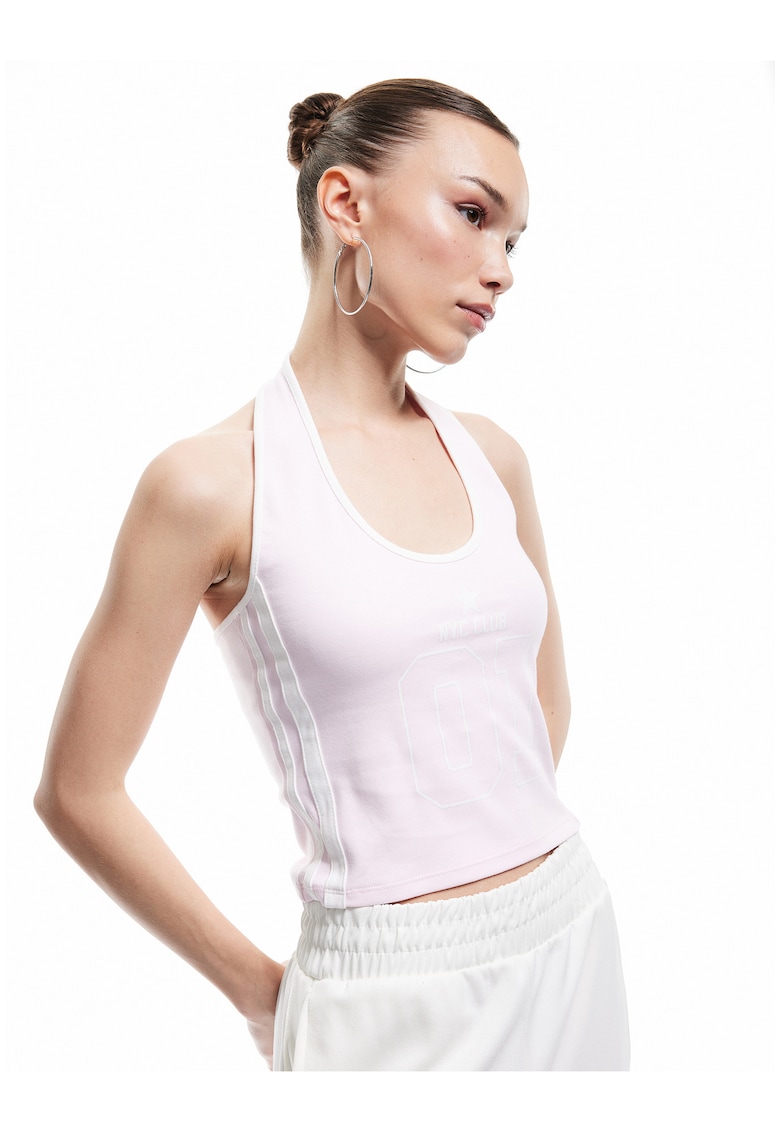 Top cu decolteu halter