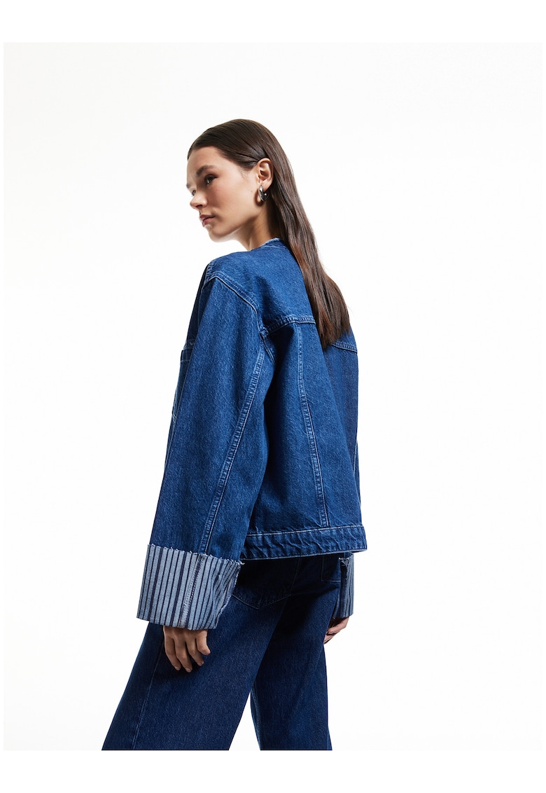 Jacheta supradimensionata din denim