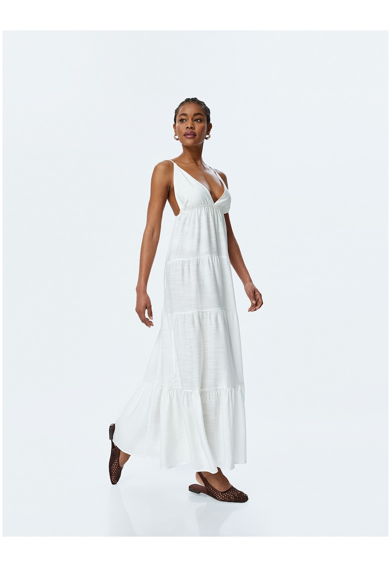 Rochie de plaja cu decolteu in V