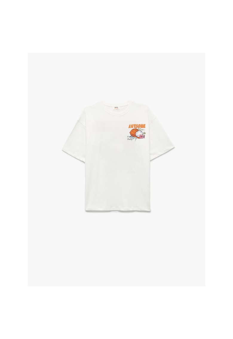 Tricou regular fit cu imprimeu pe spate