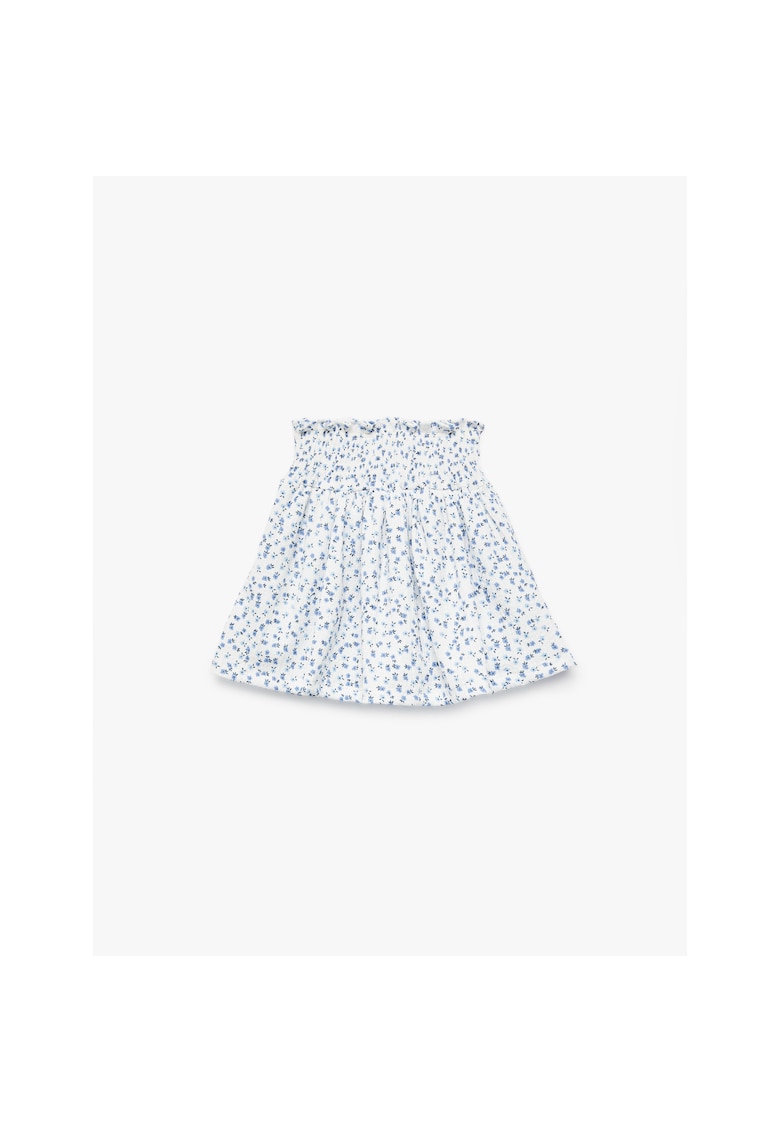 Fusta-pantalon mini cu talie medie