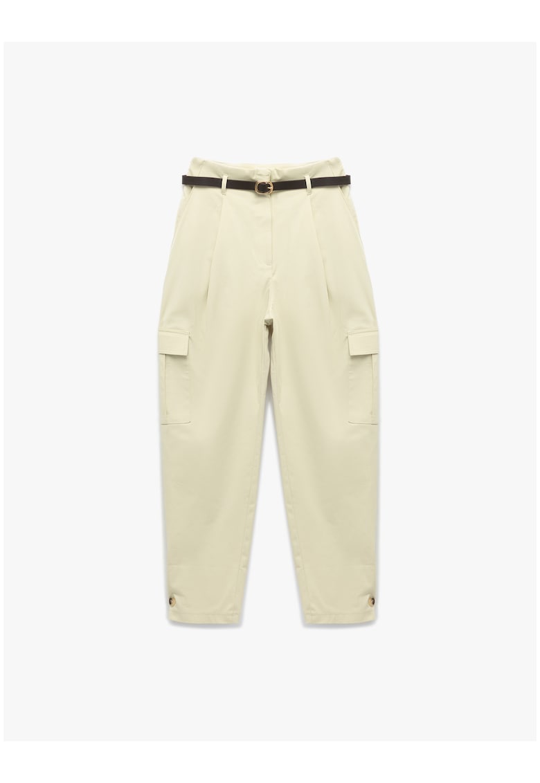 Koton Pantaloni conici cargo - Kaki